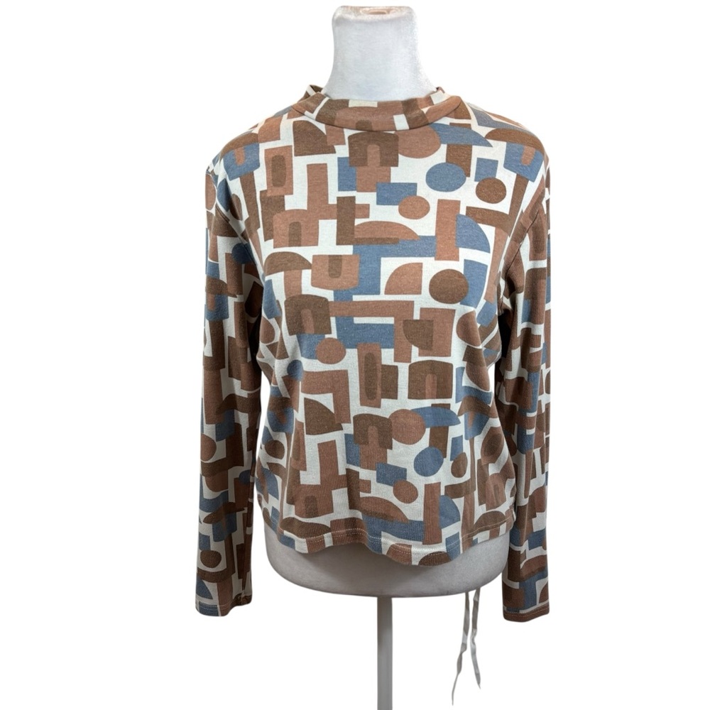 Ladies North of West Brand Long Sleeve Mock Neck Blouse Size‎ Large